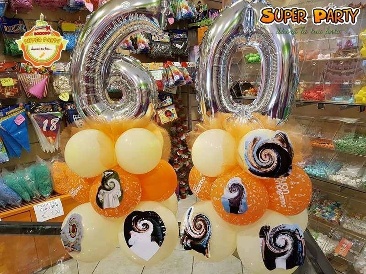 palloncino a numero 60 palloncino a numero 60