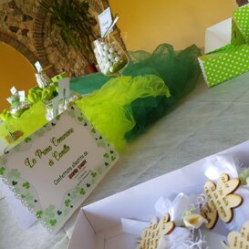 confettata tema comunione verde confettata tema comunione verde