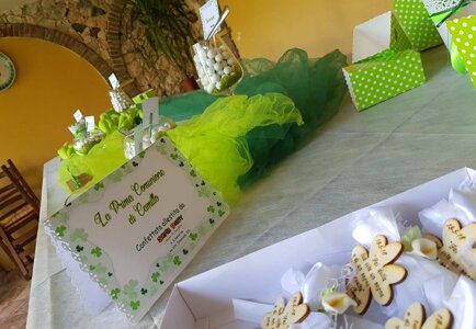 confettata tema comunione verde confettata tema comunione verde