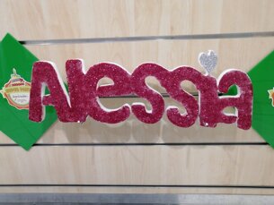 nome alessia nome alessia per allestimento tavolo festa