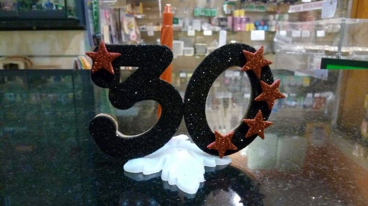 candela personalizzata 30 milan