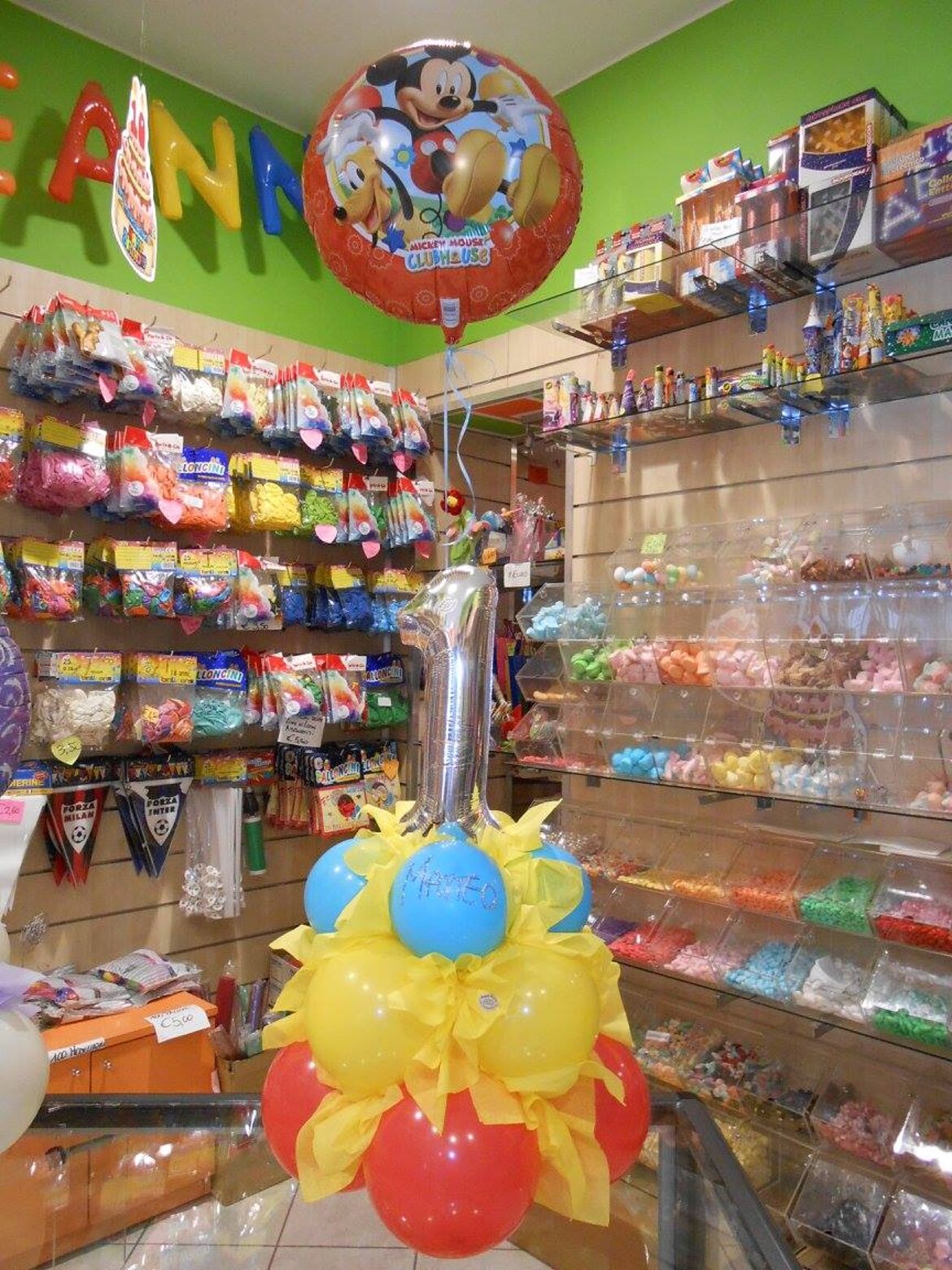 palloncino a numero 1 topolino palloncino a numero 1 topolino