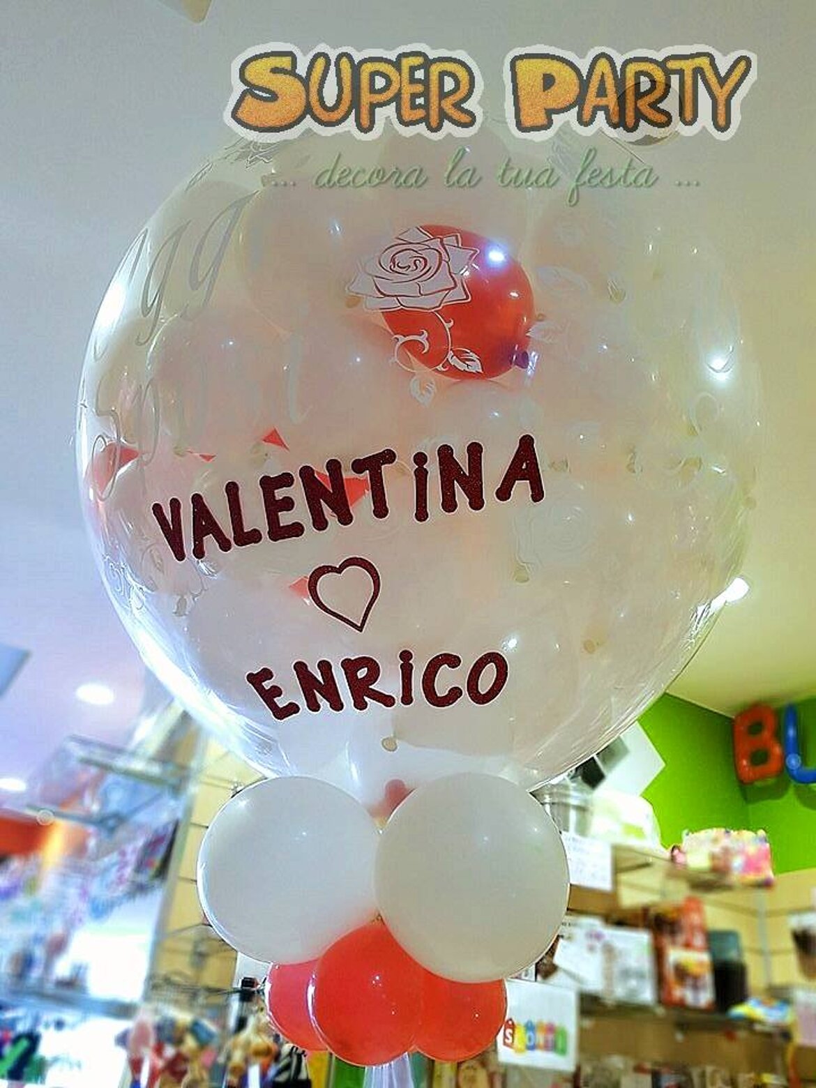 pallone esplosivo sposi