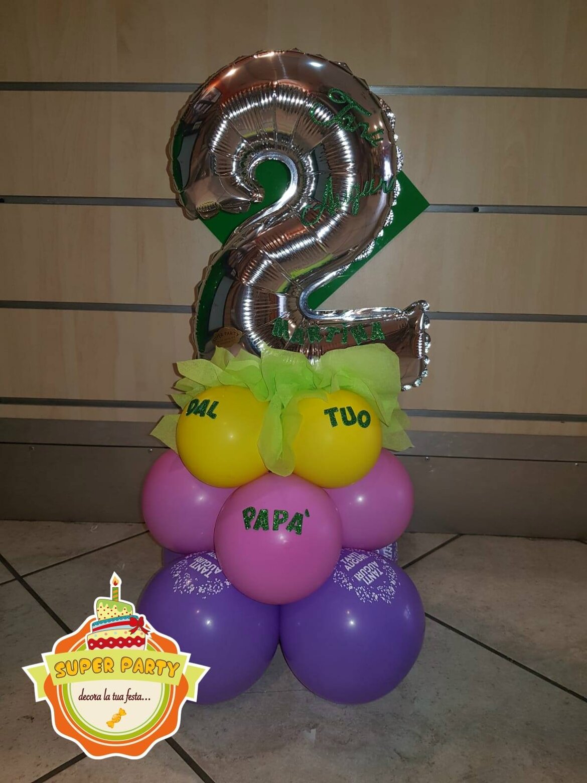 palloncino a numero 2 palloncino a numero 2