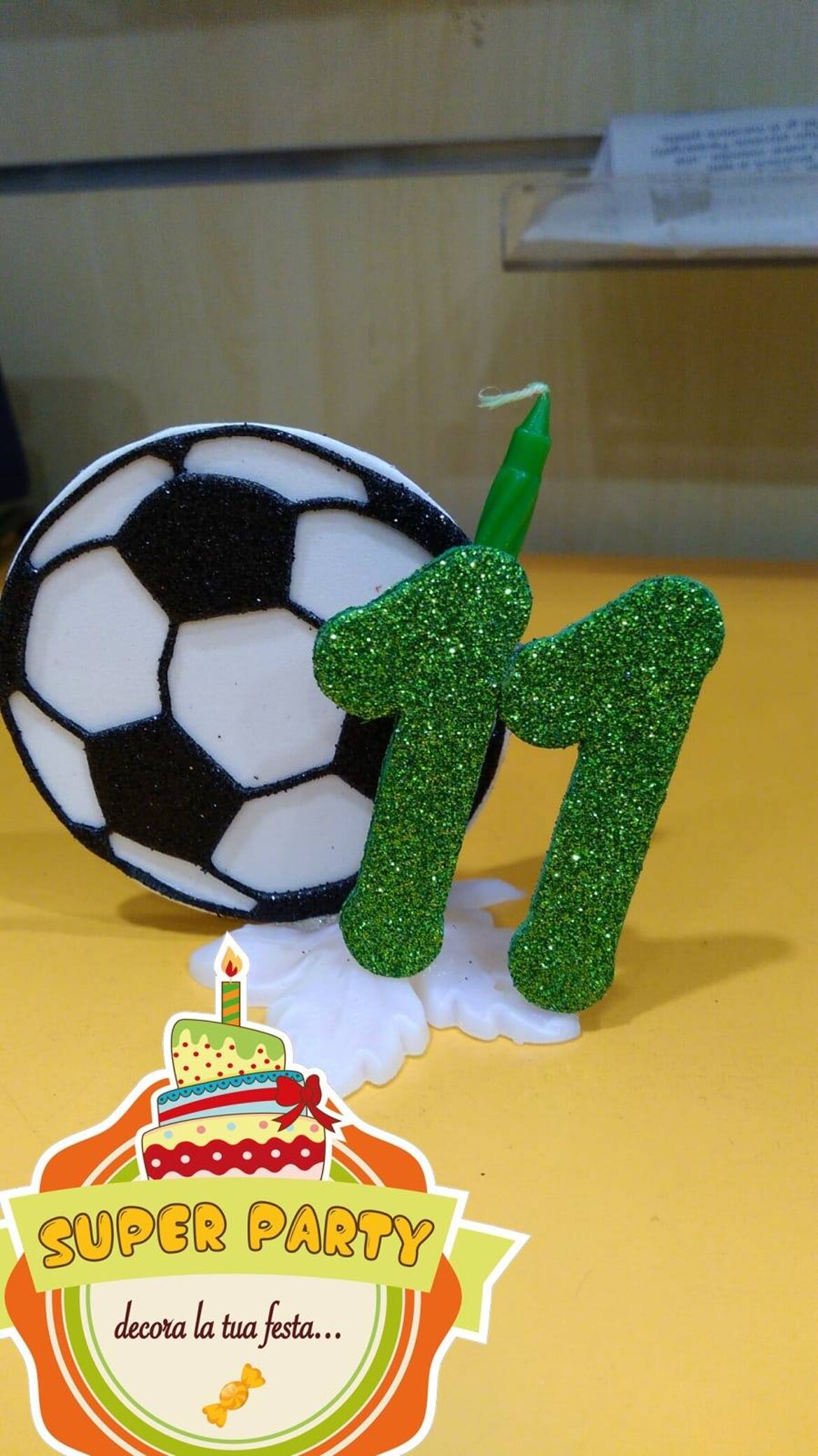 candela personalizzata 11 calcio