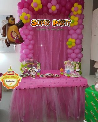 allestimento tema mashia e orso allestimento tema mashia e orso