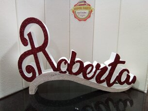 NOME ROBERTA IN POLISTIROLO