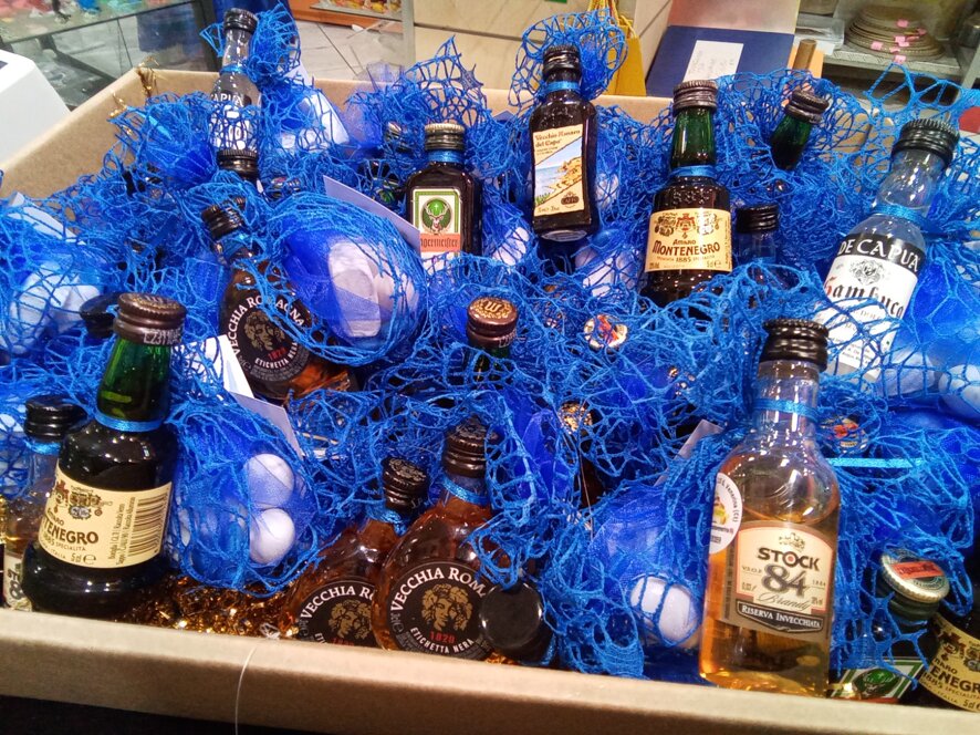 mini liquori bomboniera