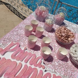 confettata tema comunione rosa confettata tema comunione rosa