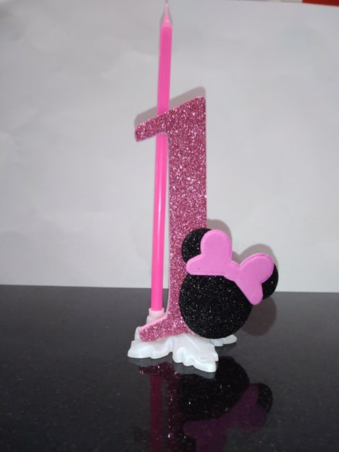 candela personalizzata 1 bimba topolina