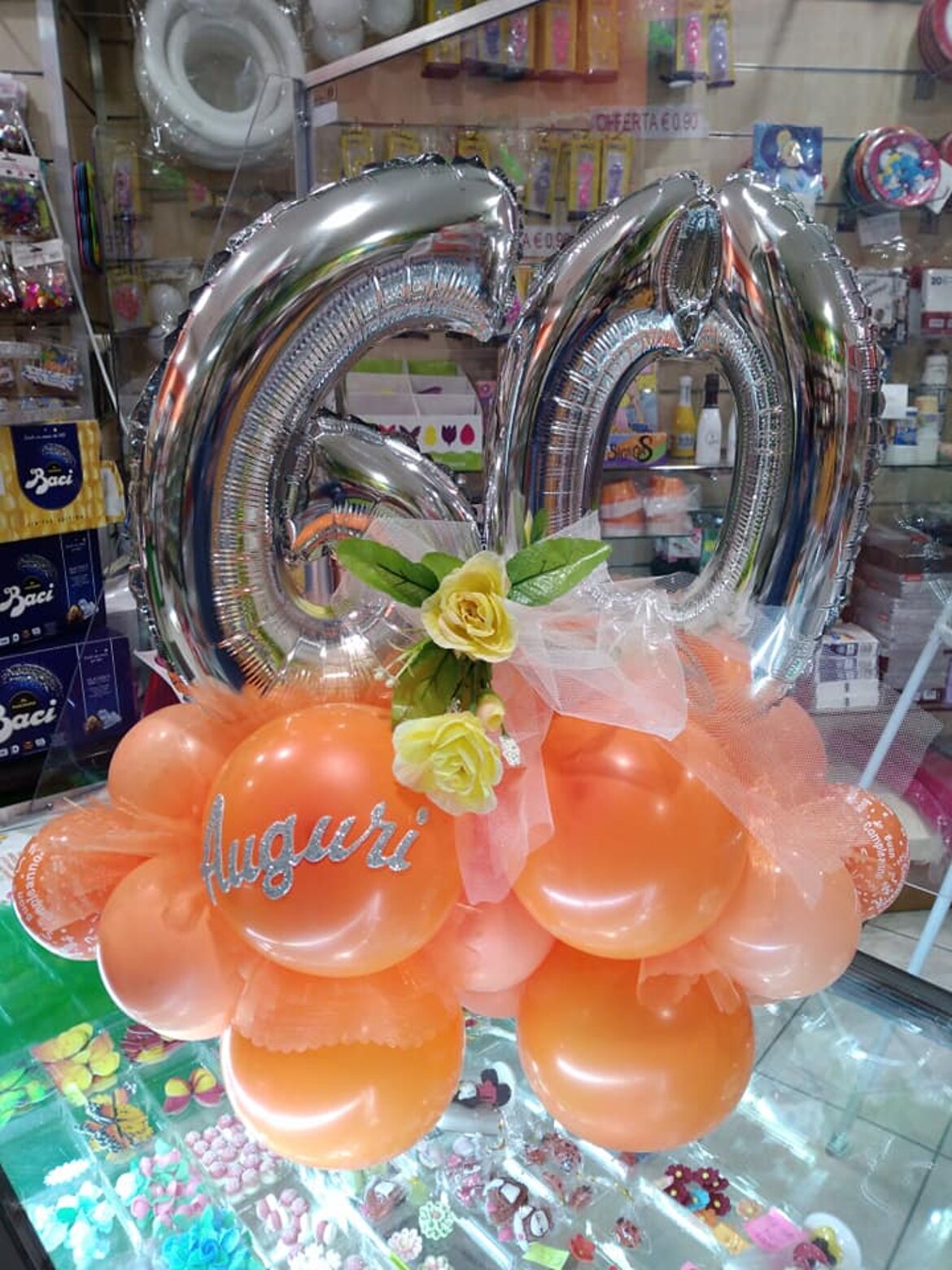 palloncino a numero 60 palloncino a numero 60