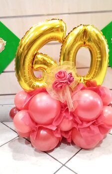 composizione palloncini 60 composizione palloncini 60