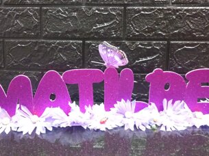 nome in gomma ,polistirolo Matilde nome in gomma ,polistirolo