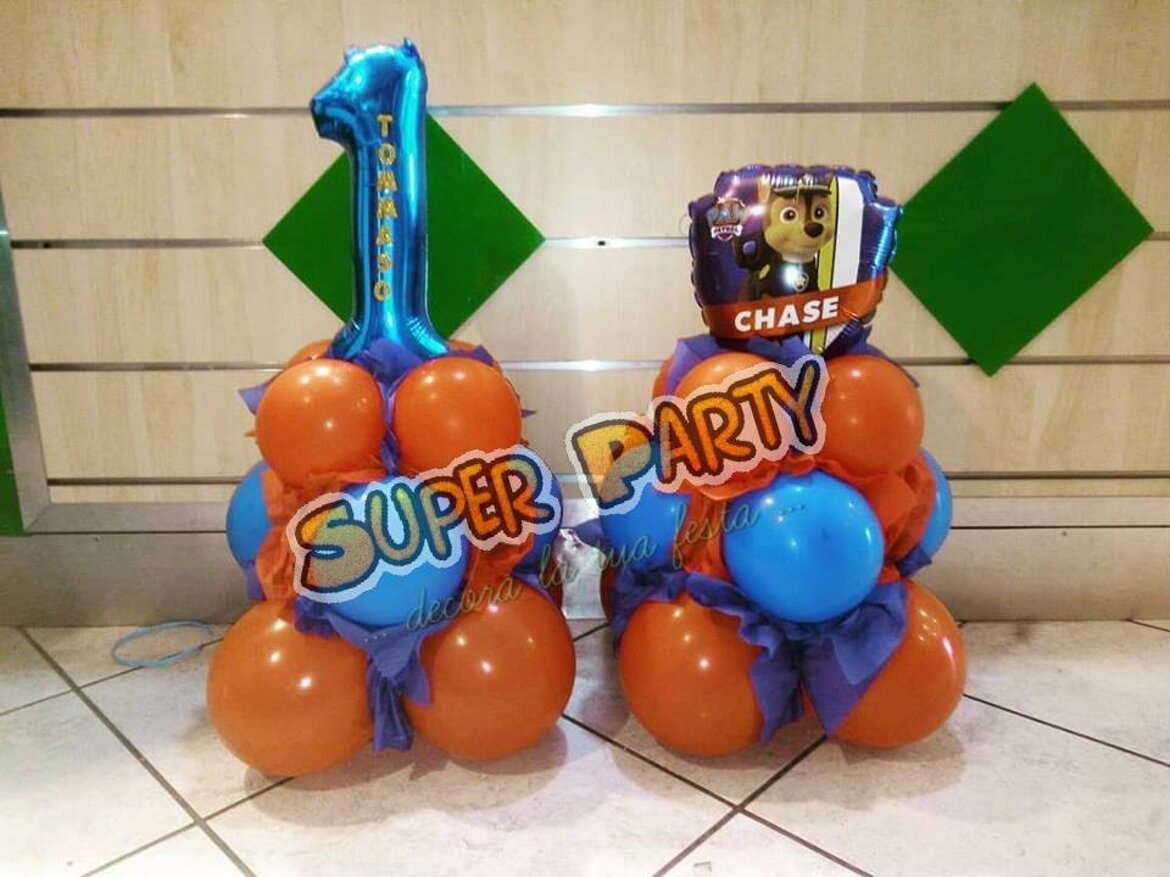 palloncino a numero 1 paw patrol palloncino a numero 1 paw patrol