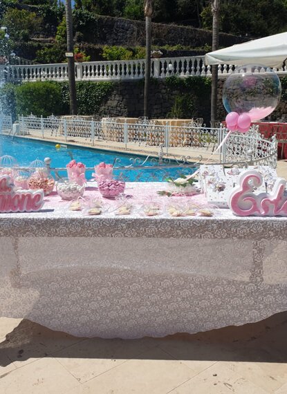 allestimento in villa prima comunione
