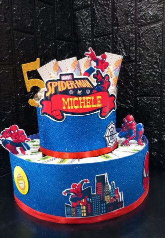 TORTA MERENDA SPIDERMAN TORTA MERENDA MONOPORZIONE