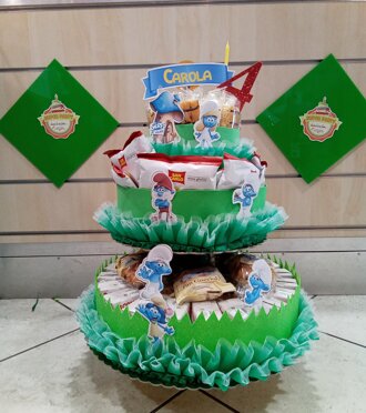 torta merenda Puffetta torta di merendine di Puffetta