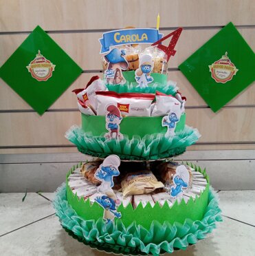 torta merenda Puffetta torta di merendine di Puffetta