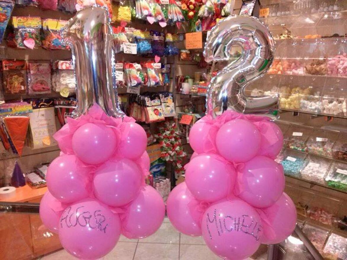 palloncino a numero 12 palloncino a numero 12