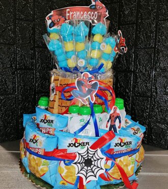 TORTA MERENDA uomo ragno TORTA MERENDA uomo ragno