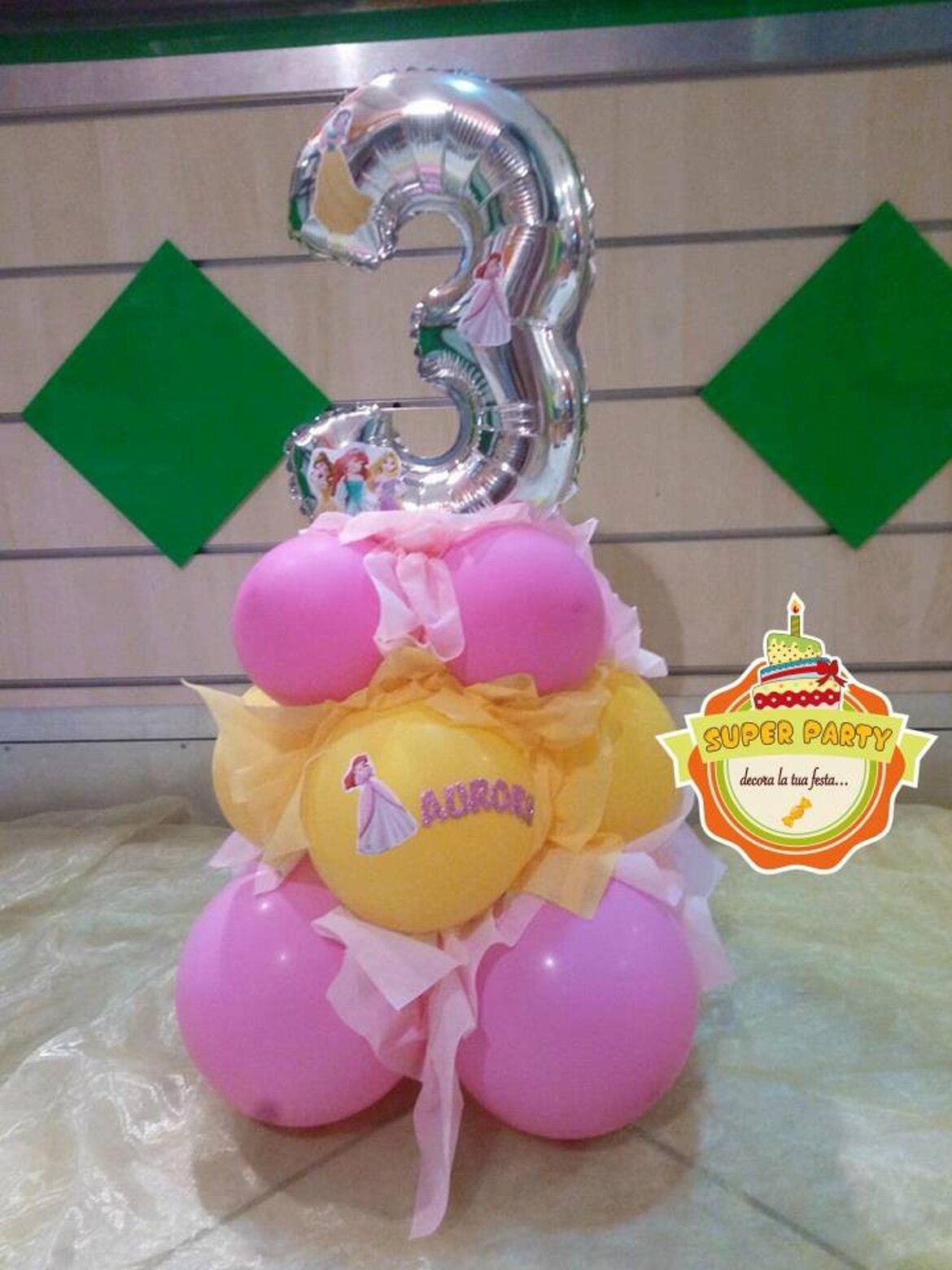 palloncino a numero 3 palloncino a numero 3