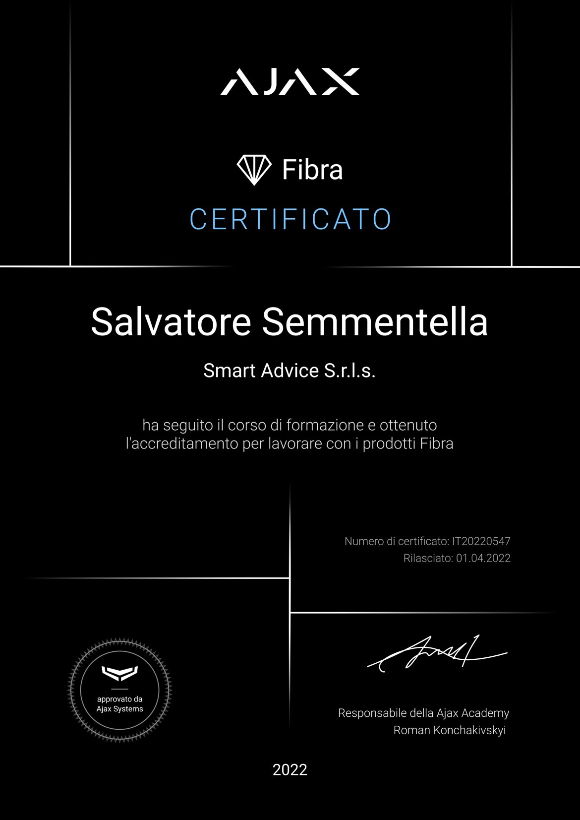 installatore certificato ajax