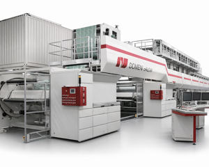 Progettazione, sviluppo, modellazione 3D linea industriale Acom RG Platinum per stampa