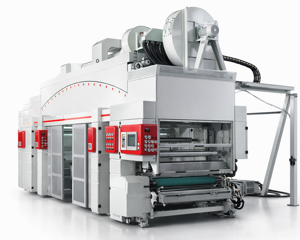 Progettazione, sviluppo, modellazione 3D Macchina industriale automatizzata spalmatrice e accoppiatrice 