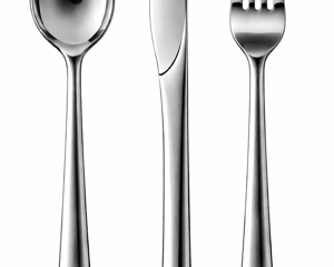 Progettazione e modellazione 3D di posate in acciaio inox ergonomiche design minimal