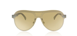 Sviluppo 3D mascherina, occhiali da sole di design contemporaneo con montatura texturizzata e lenti color bronzo, estetica tecnica ed elegante