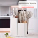 set-utensili-da-cucina-19-pezzi-in-silicone-antiaderente-con-5-coltelli-professionali-senza-bpa