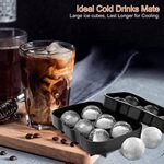 set-2-stampi-in-silicone-per-ghiaccio-vassoi-per-cubetti-di-ghiaccio-sferici