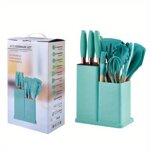 set-utensili-da-cucina-19-pezzi-in-silicone-antiaderente-con-5-coltelli-professionali-senza-bpa