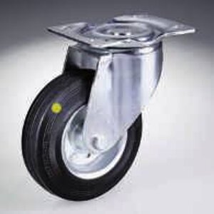 ruota-girevole-gomma-nera-mozzo-cboccola