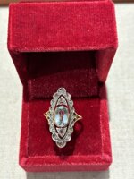 anello-stile-antico-con-acquamarina-e-diamanti