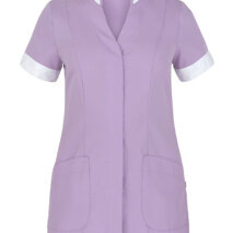 Casacca Aurelia lilla Abbottonatura nascosta con bottoni 4 fori 2 tasche Slim Fit , 65%pol e 35% cot 145 gr/mtq