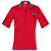 Casacca uomo Ricky rossa tessuto policotone 140gr