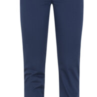 pantalone donna Brenda blu in gabardina 98% cotone e 2% elastan di soli 200 g / m² di peso, estremamente leggero