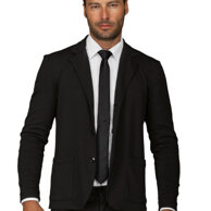 Giacca Springfield nera Giacca da Uomo Springfield Jersey Milano 3 bottoni nero.