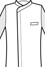 giacca-cuoco-franklin-nera-manica-corta