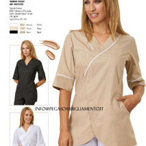 Casacca Payton solo in nero o beige 35% cotone e 65% poliestere, 130 gr, taglia dalla xs alla 2xl. asciugatura veloce