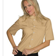 Camicia Dublino unisex M/M biscotto collo Coreana tessuto policotone leggero 115gr, mantiene forma e asciugatura rapida