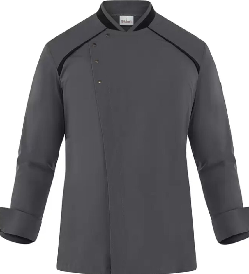 anche in grigio e riporti neri, taschino portapenna