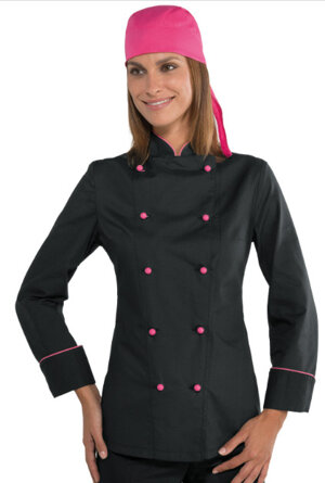 giacca-cuoco-lady-nera-fuxia
