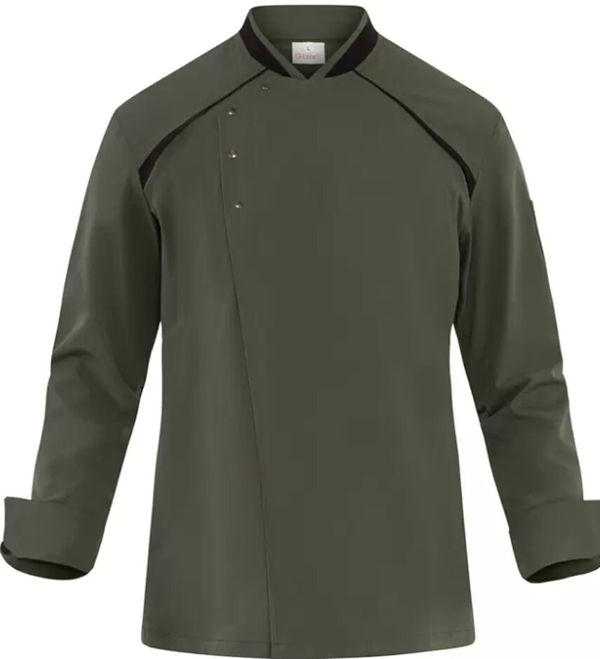 anche in verde, bottoni nascosti con automatici