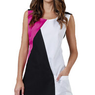 casacca Gemma fuxia/nero/bianco 19% cotone 80% poliestere 1% elastam, taglia unica. Facile trattamento