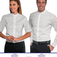 Camicia Detroit unisex stretch bianca Composizione: 97% Cotone 3% Spandex - Stretch, leggera e stiro facile