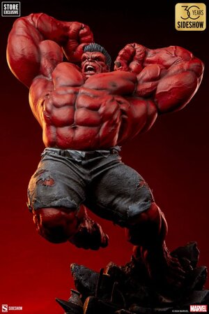 sideshow-red-hulk-premium-format-thunderbolt-ross-marvel-14-statue