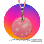 pendente-tondo-rosa-con-finte-bollicine