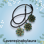 parure-fiori-neri-bicolor-verde-e-oro